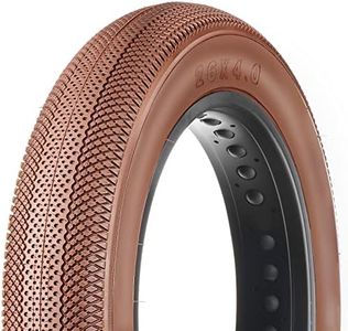 MOHEGIA E-Bike Fat Tire,26x4.0-inch Electric Tricycle Fat Tire,Folding Bead Replacement Tire Compatible with Urban Mountain or Three-Wheeled Bicycle/Brown