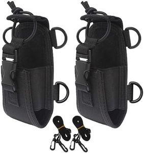 Two Way Radio Case Universal Radio Pouch Bag Holster for GPS Kenwood Yaesu Icom Motorola Baofeng UV5R UV82 TYT UV5RA HYT 888S Retevis H777 Walkie Talkie Nylon Multi-Function