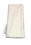 BKRKJ Women's Rayon Cotton Unstitched Customizable Length Dress Material By Meter For Sewing Suit Salwar Chudidar Patiyala Kurti Shirt Kameez Blouse Kurta Pyjama (2.5 Meter, Cream,Off White)