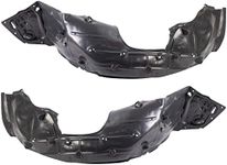 TRQ Front Inner Fender Liner Set Compatible with 2019-2021 Honda Civic HO1248186 HO1249186