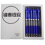 Fengtaiyuan ADB07P18, Retractable Gel Pens, 0.7mm, Blue Ink, Fine Point, Writting Smooth, 18 Pack (ADB07P18)