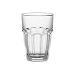 Bormioli Rocco Rock Bar Stackable Beverage Glasses – Set Of 6 Dishwasher Safe Drinking Glasses For Soda, Juice, Milk, Coke, Beer, Spirits – 12.5oz Durable Tempered Glass Water Tumblers For Daily Use