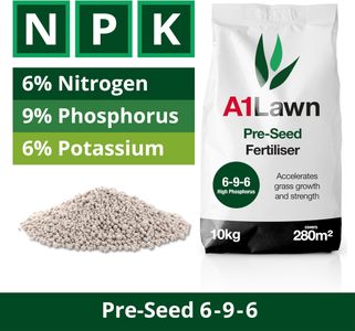 A1 Lawn Pre-Seed & Pre-Turf Fertiliser 10kg – Phosphorus Rich, Professional Grass Feed