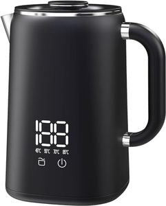 Electric Kettle, 304 Stainless Steel Interior, BPA-Free, Double Wall 1.7L Hot Water Boiler, 1500W Tea Kettle with Auto Shut-Off & Boil Dry Protection, LED Indicator