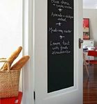 NOURISH Polyresin (45X200 Cm) Black Board Wall Sticker Removable Decal Chalkboard With 6 Free Chalks