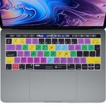 Silicone Keyboard Cover with Mac Shortcuts Compatible with MacBook Pro 13inch M2 2023, 2022 2021 2020 M1 A2338 A2289 A2251 for Mac OSX Hot Keys Keyboard Protector for MacBook Pro 13" with Touch Bar