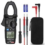 Clamp Meter Digital Multimeters MESTEK AC Current AC/DC Voltage Tester TRMS 10000 Counts Autoranging Amp Ohm Hz Capacitance Frequency Continuity Diode Resistance NCV Electrical Meter with LCD Backlit