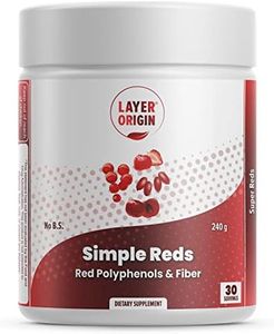 Simple Reds - Organic Red Polyphenols Fruit Powder | Five Real Red Whole Fruits | 30 Servings