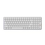 LOFREE Flow100 Low Profile Mechanical Keyboard, 100 Keys Rechargeable Wireless Keyboards with Bluetooth and Wired Connection for Windows, Mac OS/White Ghost Linear Switches