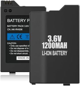 KEKUCULL 2Pcs Rechargeable Battery Real Capacity 1200mAh Lithium Ion Battery Pack Replacement for PSP-2000, PSP-2001, PSP-3000, PSP-3001, PSP-3002, PSP-3004, PSP Lite, and PSP Slim Console