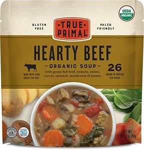 True Primal Hearty Beef Organic Soup 8-pack, Ready to eat, Gluten free, Paleo, Grass-fed beef, Whole30, Keto