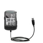 Gomadic The Hot-Sync Straight USB Data Cable for Wahoo ELEMNT Bolt with Charging Function with TipExchange Compatible Cable