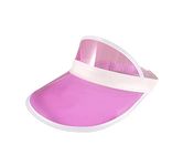 WickedFun® Unisex Sun Visor Poker Hat Headband Golf Neon Pub Stag Hen 81's Fancy Dress (Pink)