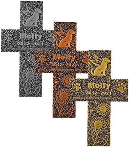 Personalized Acrylic Pet Memorial Stones Plaque,Customize Indoor Outdoor Garden Plaque Pet Grave Markers with Name, Cat Dog Memorial Stone Plaques,Sympathy Gifts for Loss of Dog