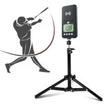 WEEPALM Rotatable Baseball Radar For Swing&Pitching Training,Speed Radar Gun With Tripod,Lager LCD Display,Handheld or Hand Free Speed Sensors Baseball Speed Training Equipment for All Baseball Player