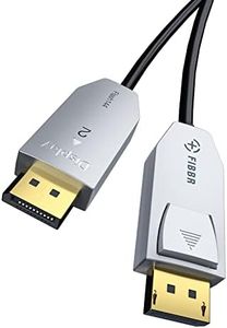 FIBBR 8K DisplayPort 1.4 Fiber Optic Cable, DP to DP Cable 8K@60Hz 4K@144Hz 2K@240Hz 32.4Gbps Freesync for Gaming Monitor Graphics Card Laptop TV (2M)
