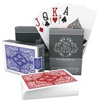 Bullets Playing Cards – Two Decks of Poker Cards – Waterproof Plastic Playing Cards – Easy to Read & Great Feel - Jumbo Index & Two Pips – for Texas Holdem Poker