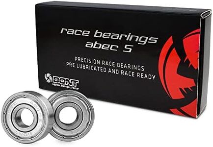 Bont Skates - Precision Skate Bearings ABEC 5 - Pre Lubricated Inline Speed Roller Skate Derby Skateboard Scooter - Pack of 16