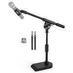 TONOR Adjustable Desktop Mic Stand for Blue Yeti, Weighted Base with Twist Clutch, Boom Arm with 3/8'' and 5/8'' adapter for Blue Snowball and All Microphones, Suitable for Recording, Podcast, Guitar