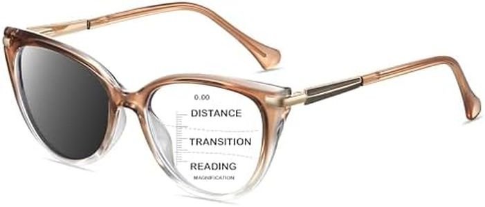 HOOBAY Photochromic Progressive Multifocus Reading Glasses For Women,Progressive Readers No Line Quick-Transition Sunglasses