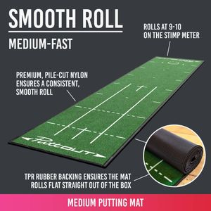 PuttOUT Medium Putting Mat – Indoor Golf Practice Green