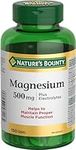 Nature's Bounty Magnesium 500 mg Plus Electrolytes, 150 Tablets (Package May Vary)