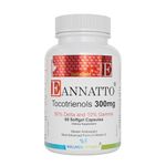 E Annatto Tocotrienols Deltagold 300mg, Vitamin E Tocotrienols Supplements 60 Softgel Capsules, Tocopherol Free, Supports Immune Health & Antioxidant Health (90% Delta & 10% Gamma)