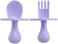 Nooli Toddler Utensils Toddler Eating Supplies Toddler Forks Silicone Baby Spoon, BPA Phthalates-Free, Dishwasher and Sterilizer Safe, Lavendar