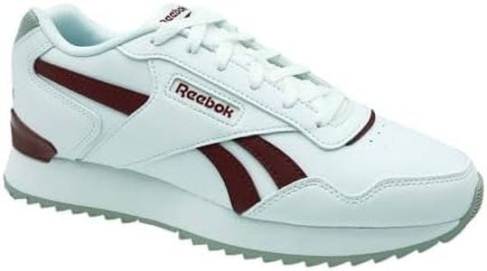 Reebok Unisex Glide Ripple Clip Trainers, White Rich Maroon Grey 1, 39 EU