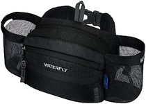 WATERFLY Fanny Pack Waist Bag: Waist Pack for Women Men with Two Water Bottle Holder Hiking Fanny Pack for Running Walking DogWalking Travel Cycling