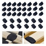 36 Pcs bed slat holders, Plastic Bed Slat Caps, lattenrost kappen, replacement bed slats, Bed Slat Holders Kits Bundles, 12pcs Bed Slat Centre Caps Holders, 24pcs Side Slat Bracket (55mm x 9mm Inside)