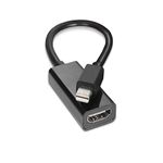 Mini DisplayPort to HDMI Adapter - MiniDP to HDMI - Thunderbolt/MiniDP to HDMI Cable Adapter - Black - 2 Pack