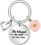 Inspirational Quote Keychain She be