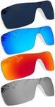 4 Pair Polarized Replacement Lenses for Oakley Oil Rig Sunglasses, Multicoloured, One Size