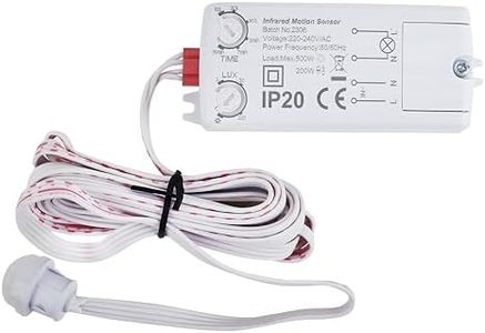 Blackt Electrotech (BT32WI): 230 Volt PIR Motion Sensor Energy Saving Sensor with Portal Wire Lux and time Adjustment White