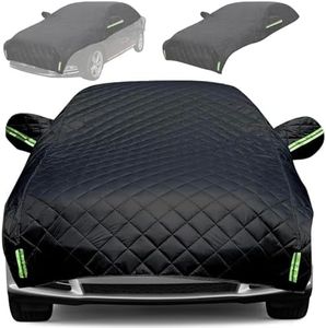 Ausgear Car Cover Waterproof, Universal Full Size Sedan Cover with Zipper Door, UV Snow Hail Protection (S: Fits Hatchback)