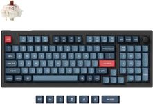 Keychron V5 Max Wireless Custom Knob Mechanical Keyboard, QMK/VIA Programmable 96% Layout Bluetooth 5.1/2.4 GHz/Wired RGB with Hot-swappable Gateron Jupiter Brown Switch Compatible with Mac Windows