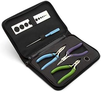 Cousin DIY Precision Comfort Tool Kit Jewelry-Making-Pliers, Black
