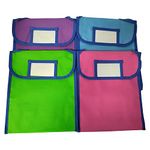 Nylon Book Buddy Bags for Classroom (Set of 4)