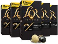 L'OR Espresso Pods, 50 Capsules Ristretto, Single Cup Aluminum Coffee Capsules Compatible with Nespresso Original Machine