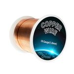 99.9% Pure 18 Gauge Copper Wire for Jewelry Making, 1 lb (205 ft) Copper Wire for Art Crafts, Electroculture, Gardening Plants,Soft Copper Wire