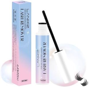 LANKIZ Lash Remover for Cluster Lashes, Lash Clusters Glue Remover, Bond & Seal Lash Glue Remover, Gentle Eyelash Glue Cleanser for Individual Lashes and Wispy False Lashes, DIY Lash Extension