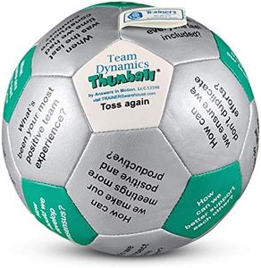 Trainers Warehouse Team Dynamics Thumball Teambuilding Tool - 6" Green Training Tool Game | Discuss Team Challenges & Opportunities - Easy to Facilitate | 32 Prompts