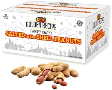 Gurley's Jumbo Peanuts In-Shell, Fire Roasted & Salted In Shell Peanut, Bulk Party Pack, 10 lb Box – Premium Salty Snack for Events & Gatherings