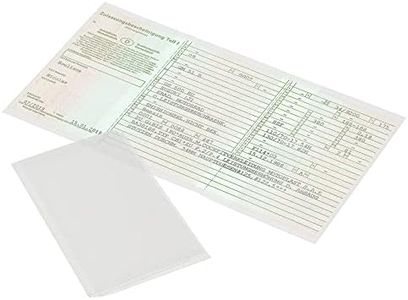 kwmobile 2x Custodia Libretto Circolazione Auto - Cover Porta Documenti Veicolo - Portadocumenti Macchina - Portalibretto Semi-Trasparente trasparente matt