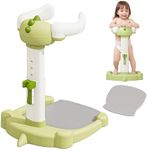 Joyfubabe Baby Shower Stand Bath Support Anti-Pinch Adjustable Height and Armrest Shower Tower with Anti-Slip Mat for Toddler Standing Up Themselves, Ideal Gift for Infants 6+ Months (Green)