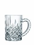 Nachtmann Noblesse Collection Beer Mug with Handle - 21.2oz Clear Crystal Glass | Elegant Big Drinking Cup for Beer Lovers, Home Bar Accessories | Dishwasher Safe