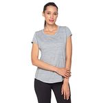 berge' Ladies Jacquard Polyester Dry Fit Textured Western Shirts & Tshirts for Women, Quick Drying & Breathable Fabric, Gym Wear Tees & Workout Tops|Running Tshirts for Womens (Light Grey Colour)