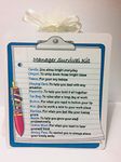 Manager Survival Kit - Boss Assistant Manager Supervisor Novelty Birthday Promotion Gifts