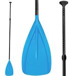 LBW SUP Paddle 3 Piece Stand Up Paddleboard Paddles Floating Portable Stand-up Paddle Oars Boat Paddle Board Accessories Adjustable Double Holes Lock Sturdy & Ergonomic for Surfing Beginner